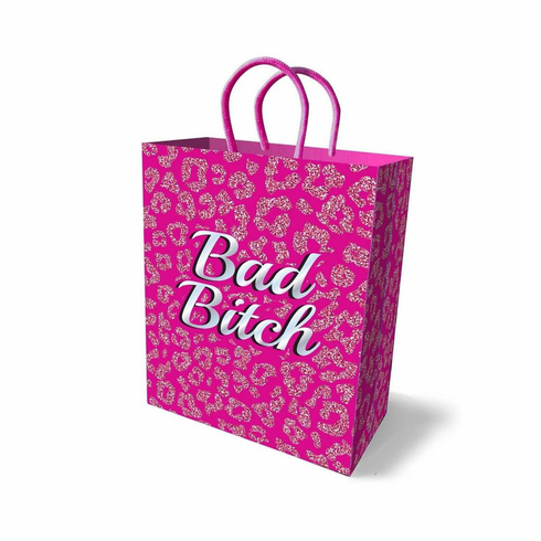Gift Bag - Bad Bitch Pink/White 11"