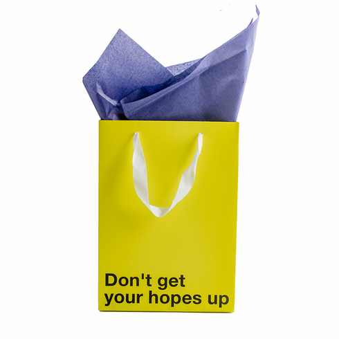 Gift Bag - Don't Get Your Hopes Up Yellow 1 ct