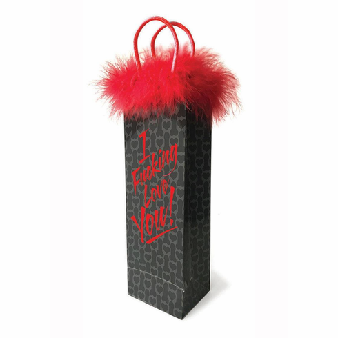 Gift Bag - I Fucking Love You Black/Red 14.5"