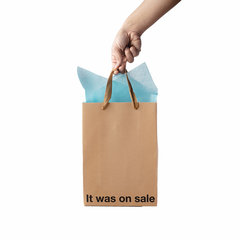 Gift Bag - It Was On Sale Brown