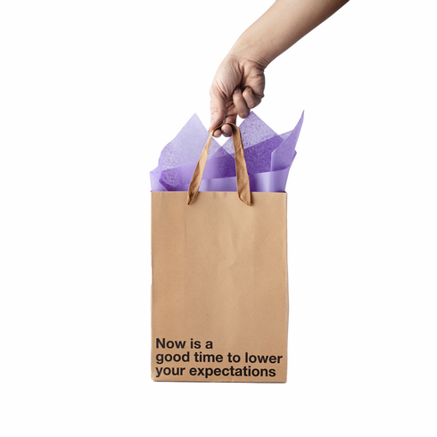 Gift Bag - Now Is A Good Time  Brown