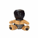 Gimpy Glen Stuffed Animal Brown/Black 6.3"