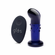 Glas Rechargeable Vibrating Glass Dotted G-Spot/P-Spot Plug with Remote Control Blue 4"