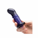 Glas Rechargeable Vibrating Glass Dotted G-Spot/P-Spot Plug with Remote Control Blue 4"