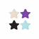Glitter Hearts Pasties - 2 Pair Multicolor