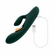 Goddess Rechargeable Silicone Vibrator with Clitoral Stimulator - Green