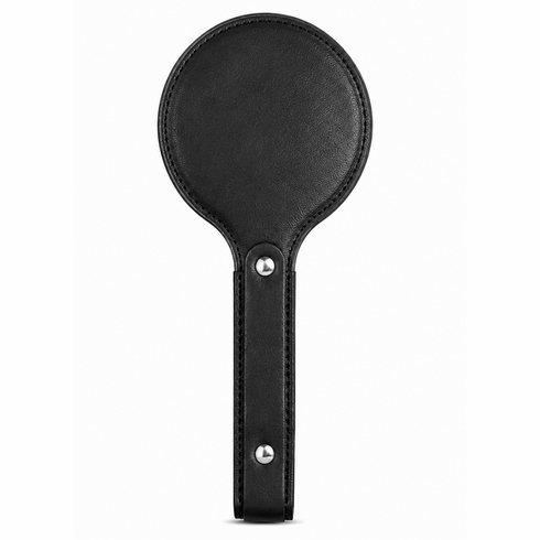 Handmade Bulletproof Padded Leather Paddle - Small Round with Leather Handle 10" x 4"