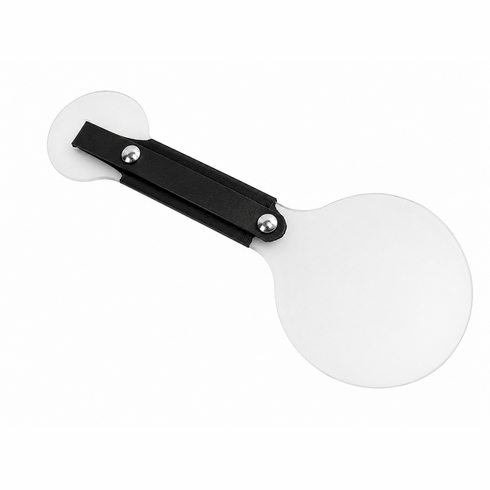 Handmade Bulletproof Paddle - Large Round with Leather Handle 12" x 5"