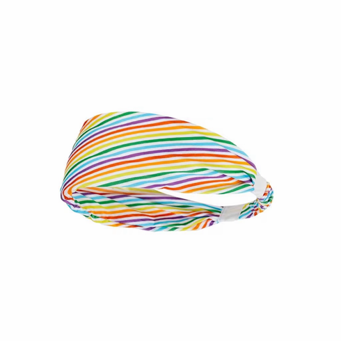 Headband - Wide Elastic Rainbow One Size Rainbow One Size