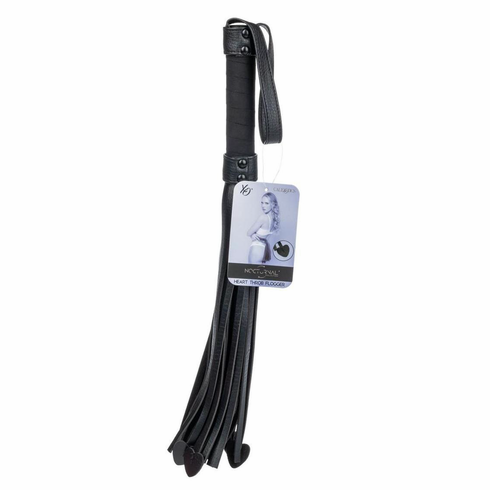 Heart Throb Flogger Black 22.5" PU