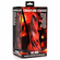 Hell Kiss Twisted Tongues Silicone Dildo Red/Black 7.4" Silicone