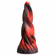 Hell Kiss Twisted Tongues Silicone Dildo Red/Black 7.4" Silicone