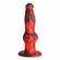 Hell Wolf Silicone Rechargeable Dildo Red/Black 8.2" Silicone Remote