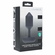 Hexagonal Vibrating Silicone Rechargeable Anal Plug Black L