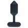 Hexagonal Vibrating Silicone Rechargeable Anal Plug Black L
