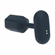 Hexagonal Vibrating Silicone Rechargeable Anal Plug Black L