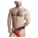 Hunker Comfy Pouch Slider-Strap Jock Red Hot