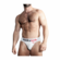 Hunker Comfy Pouch Slider-Strap Jock White Snow