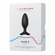 Hush 2 Rechargeable Silicone Vibrating Anal Plug Black 1.7" Silicone App