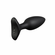 Hush 2 Rechargeable Silicone Vibrating Anal Plug Black 1.7" Silicone App