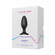 Hush 2 Rechargeable Silicone Vibrating Anal Plug Black 2.2" Silicone App