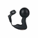 Inflatable P-Spot Rechargeable Silicone Prostate Stimulator with Remote Black 4.5" Silicone Remote