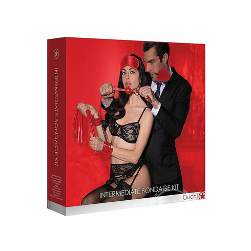 Intermediate Bondage Kit Red Adjustable