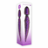 Into the Deep Rechargeable Silicone Vibrating Dildo 6.2" Purple