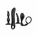 Intro to Prostate Kit - 4 pc Set Black Silicone
