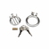 Inverted Micro Jail Time Chastity Cock Cage Silver One Size Stainless Steel
