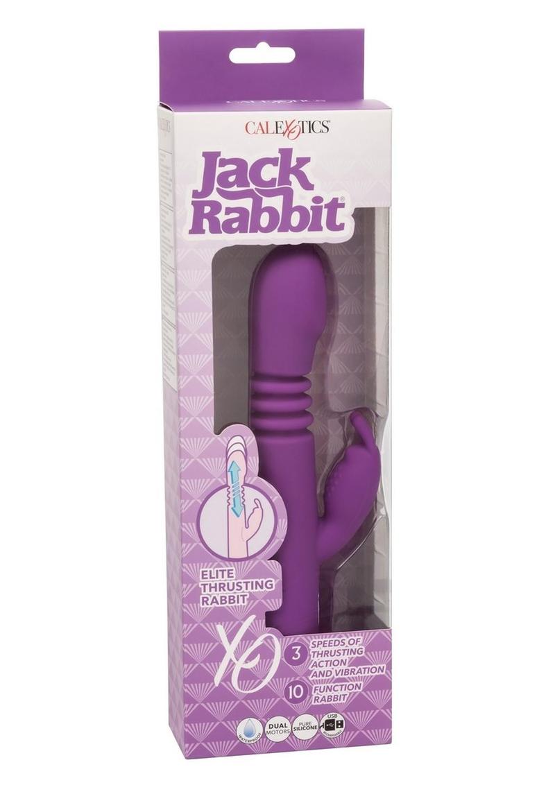 Jack Rabbit Elite Thrusting Rabbit Silicone Rechargeable Rabbit ...