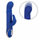 Jack Rabbit Signature Heated Silicone Thrusting G Rabbit Rechargeable Vibrator Blue 8.5" Silicone