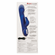 Jack Rabbit Signature Heated Silicone Thrusting G Rabbit Rechargeable Vibrator Blue 8.5" Silicone