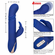 Jack Rabbit Signature Heated Silicone Thrusting G Rabbit Rechargeable Vibrator Blue 8.5" Silicone