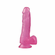 Jelly Love Dildo - Pink Pink 7" TPE/TPR/ABS