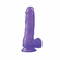 Jelly Love Dildo - Purple Purple 7" TPE/TPR/ABS