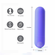 JESSI USB Rechargeable Super Charged Mini Bullet Purple 2.5" Silicone