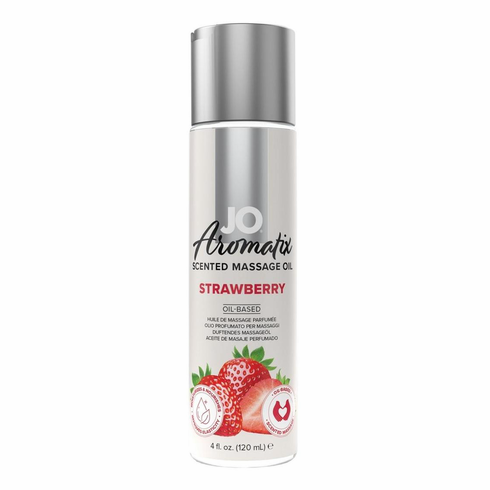 JO Aromatix Massage Oil 4 oz Strawberry