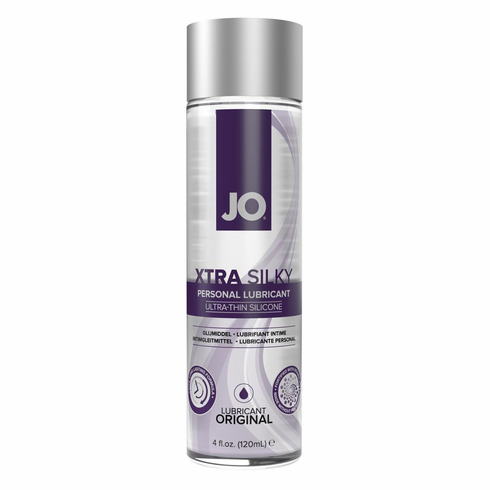 JO Xtra Silky Thin Silicone Lube 4 oz Silicone
