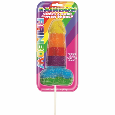 Jumbo Gummy Pecker Rainbow 9.3 oz