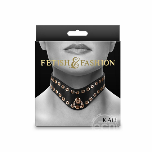Kali Collar Black/Gold Adjustable PU