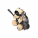 Key chain - BDSM Teddy Bear Tan 3.9"