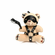 Key chain - BDSM Teddy Bear Tan 3.9"