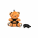 Key Chain - Bondage Rope Teddy Bear Brown 3.9"