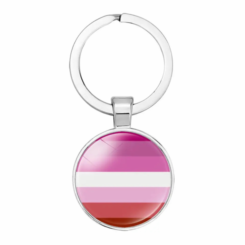Key Chain - Glass Cabochon Lesbian