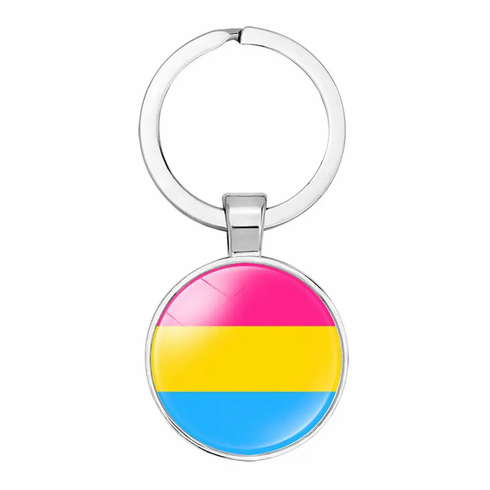 Key Chain - Glass Cabochon Pan