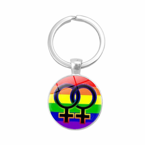 Key Chain - Glass Cabochon/Venus
