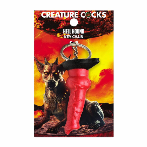 Key Chain - Hell-Hound  Red 3" Silicone