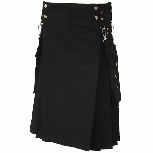 Kilts - Solid Colors Black
