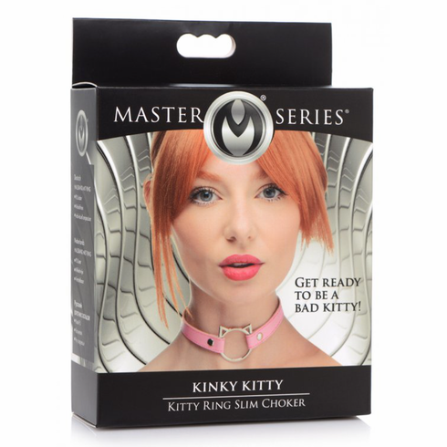 Kinky Kitty Collar Pink Adjustable PU